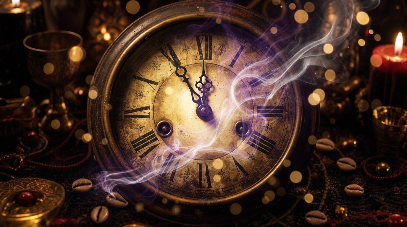 Clock symbolizing timing in reconciliation