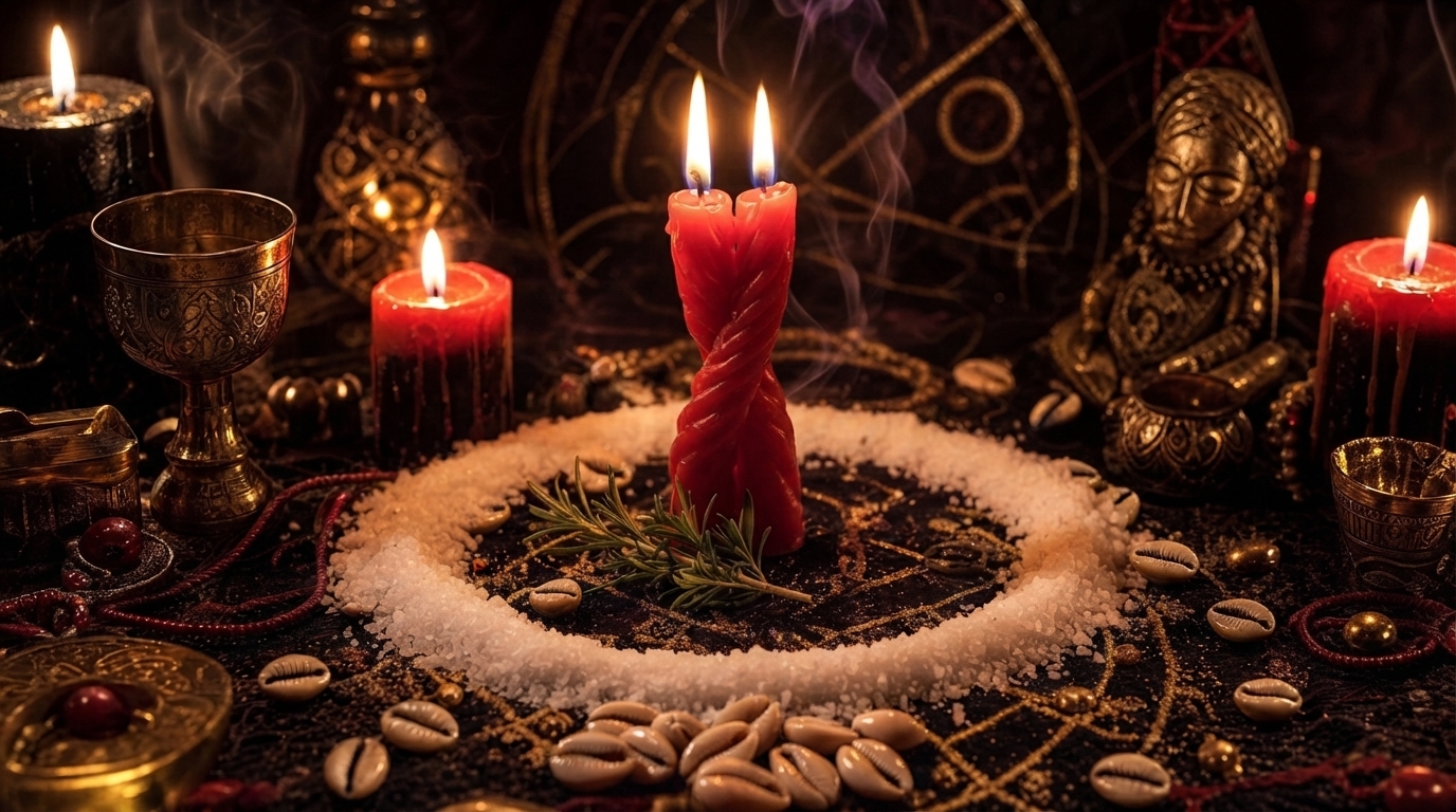 Baba Ali performing authentic ex back love spell ritual
